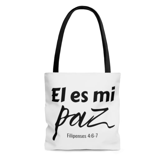 El Es Mi Paz Tote Bag