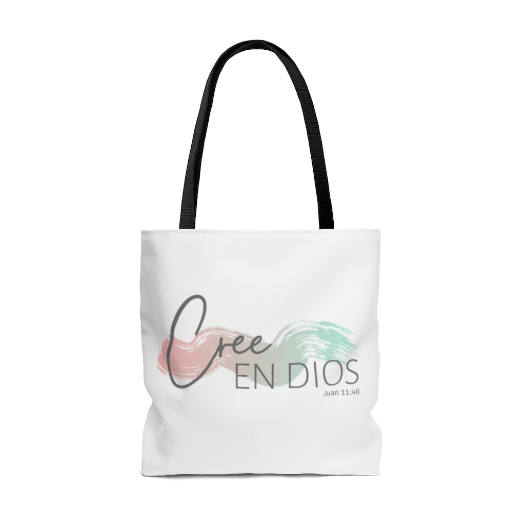 Cree En Dios Tote Bag