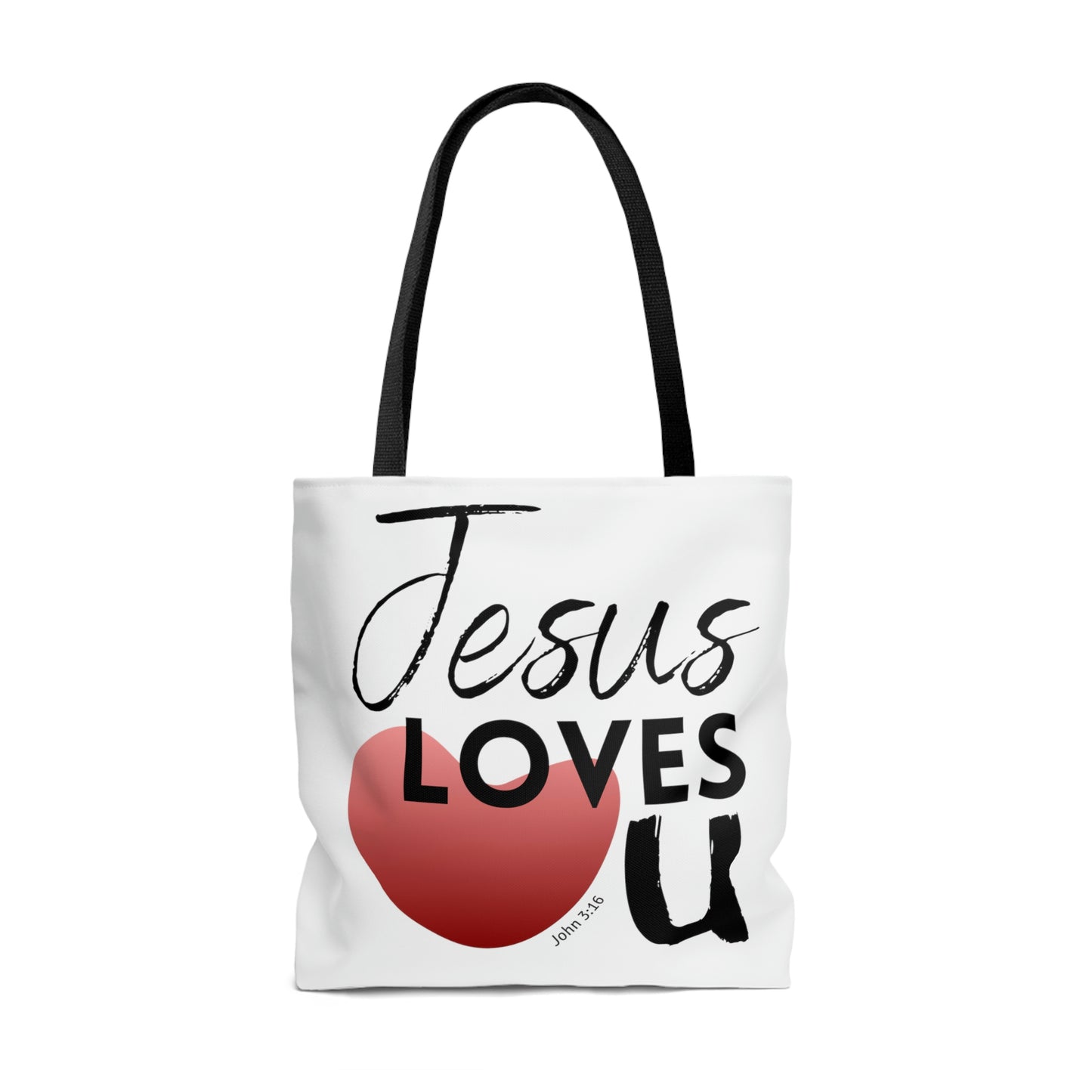 Jesus Loves U Tote Bag