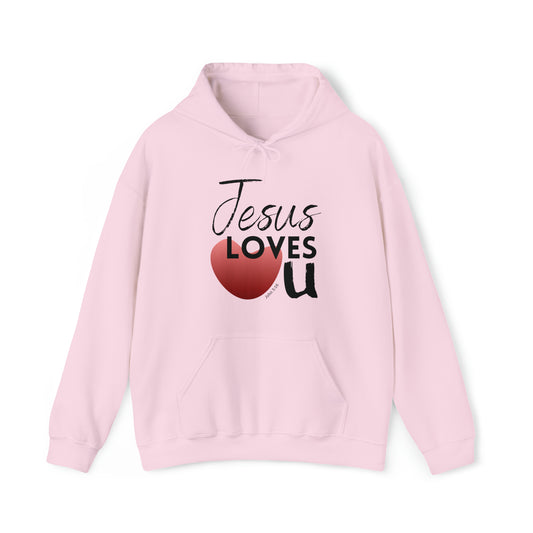 Jesus Loves U Unisex Hooded