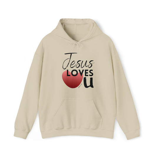 Jesus Loves U Unisex Hooded