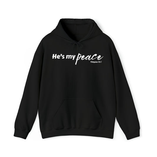 He's My Peace Unisex Hooded
