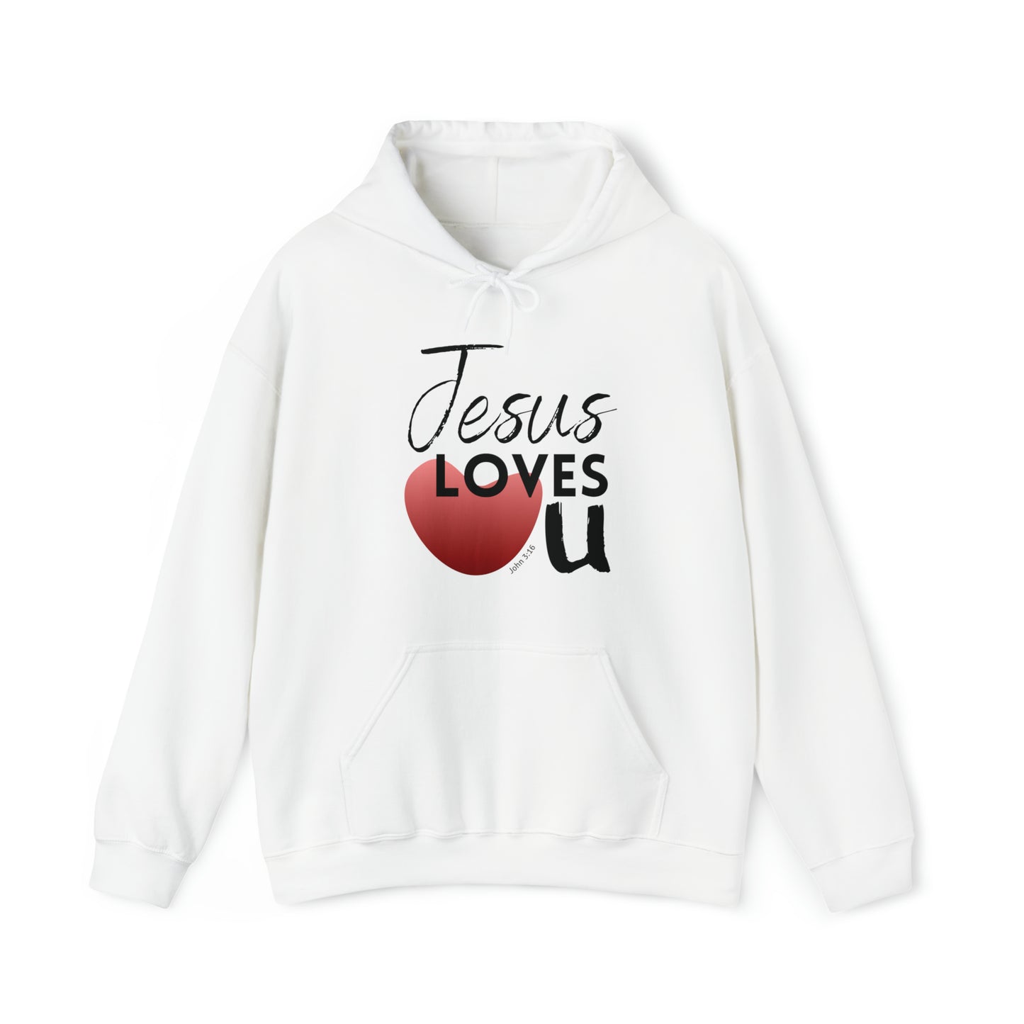 Jesus Loves U Unisex Hooded