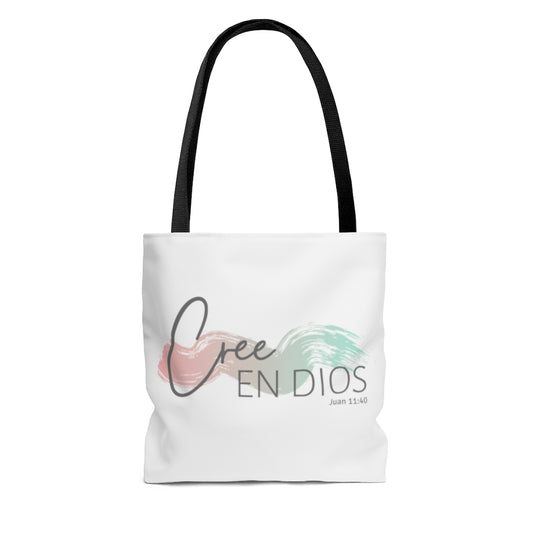 Cree En Dios Tote Bag