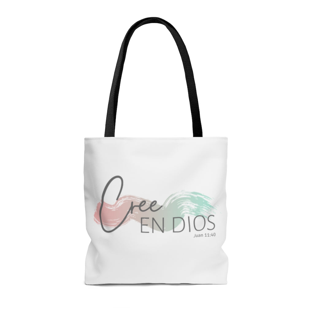 Cree En Dios Tote Bag