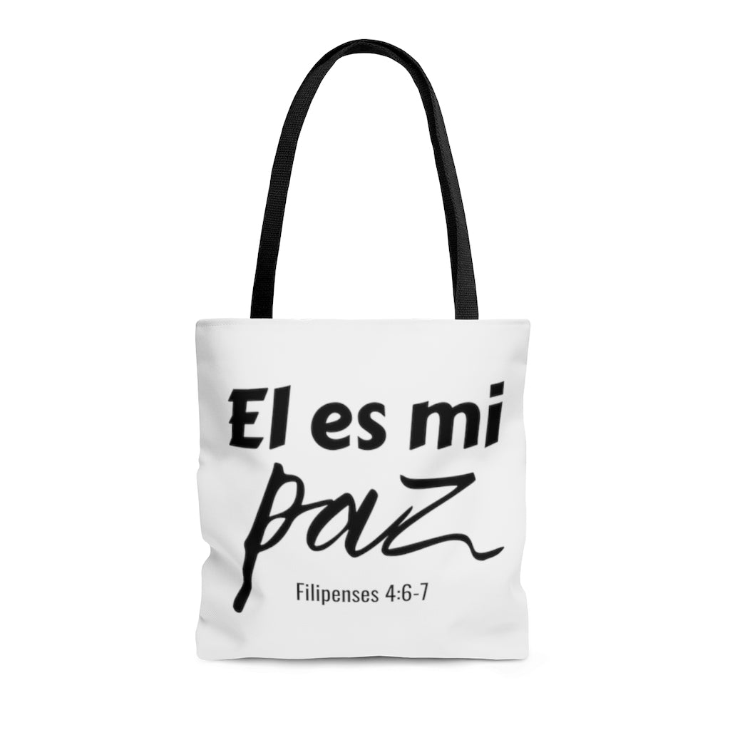 El Es Mi Paz Tote Bag