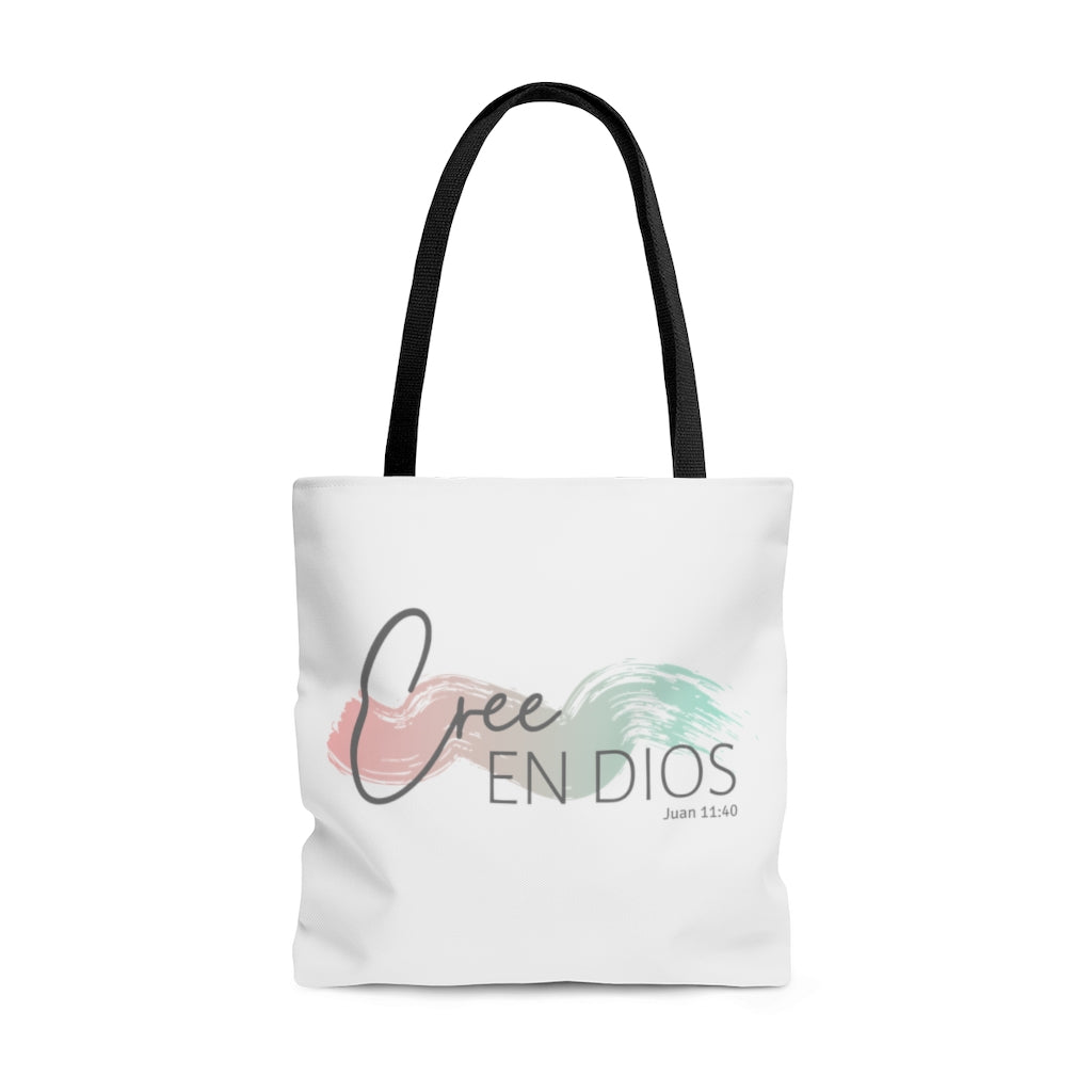 Cree En Dios Tote Bag