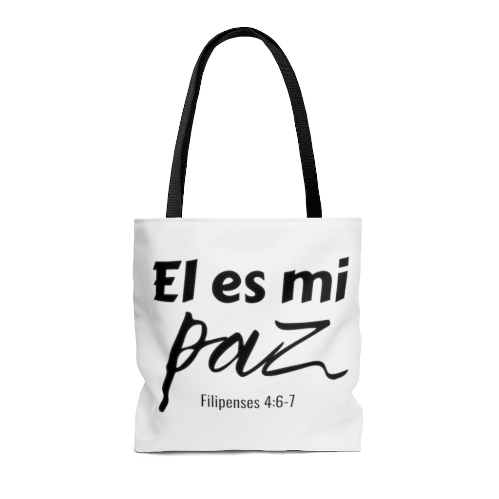 El Es Mi Paz Tote Bag